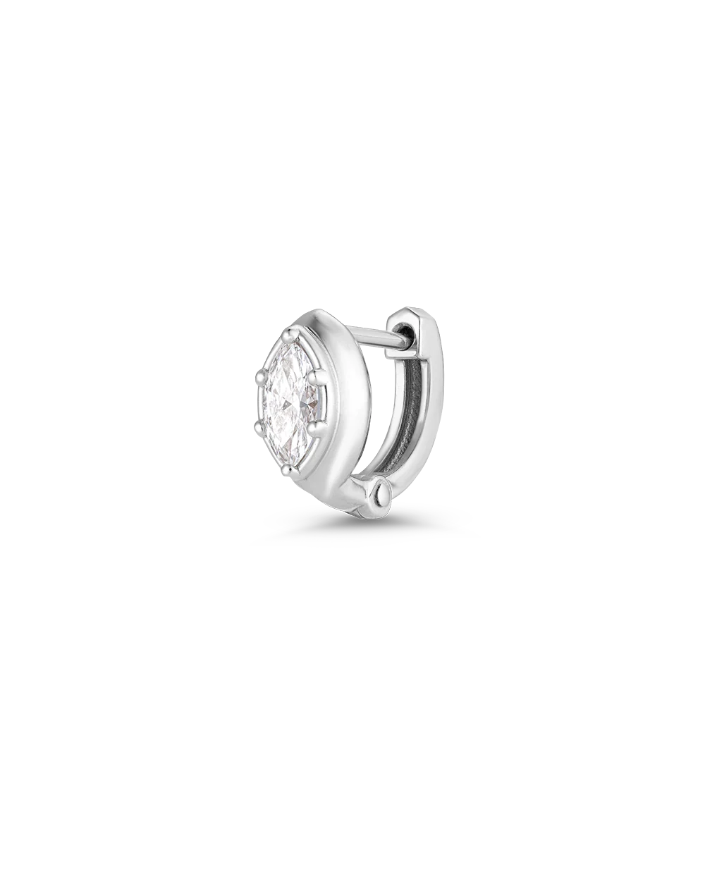 Cleo Marquise Diamond Huggies - Image 21
