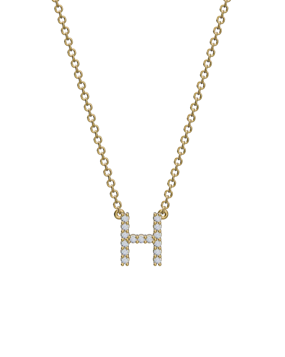 Diamond Initial Necklace - Image 20