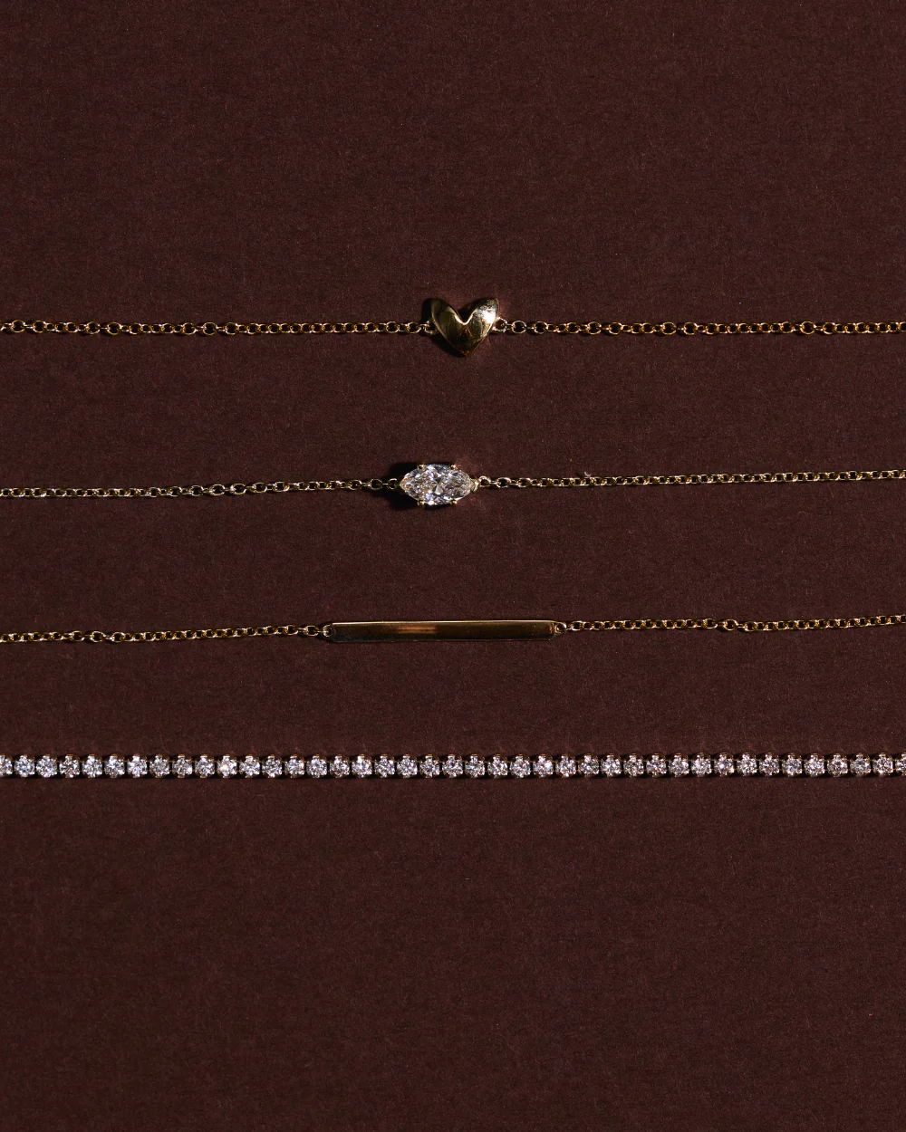 Petite Natural Diamond Tennis Bracelet - Image 5