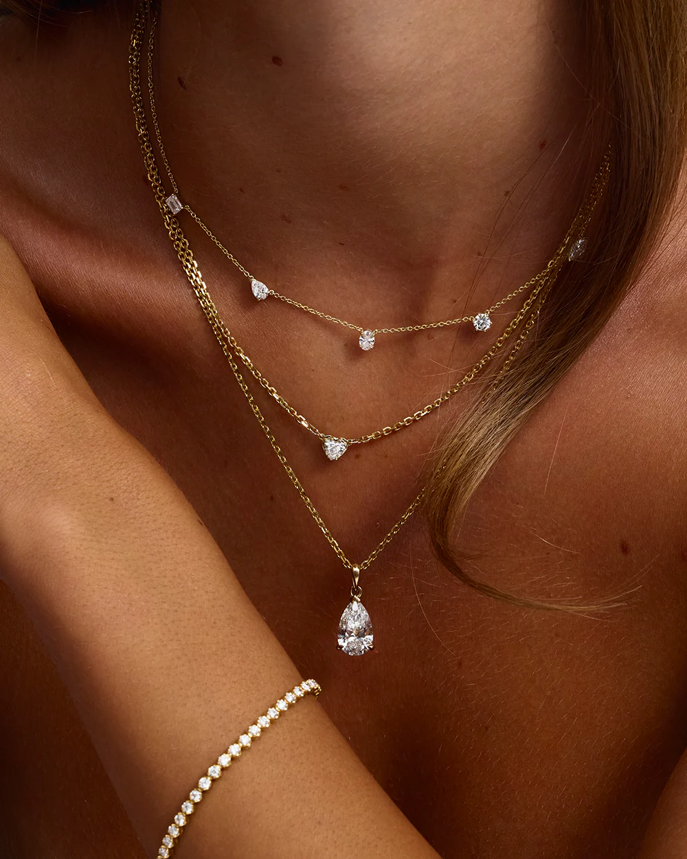 Petite Natural Diamond Tennis Bracelet - Image 8