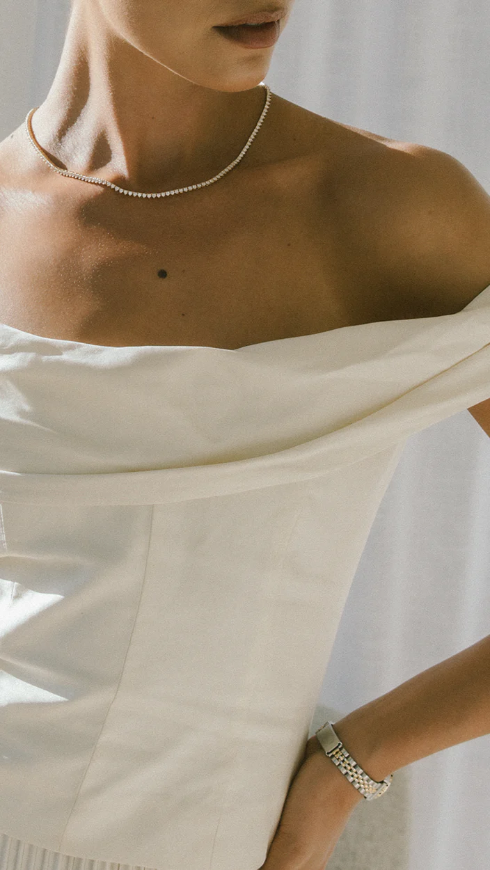 Three Claw Tennis Necklace - Image 11