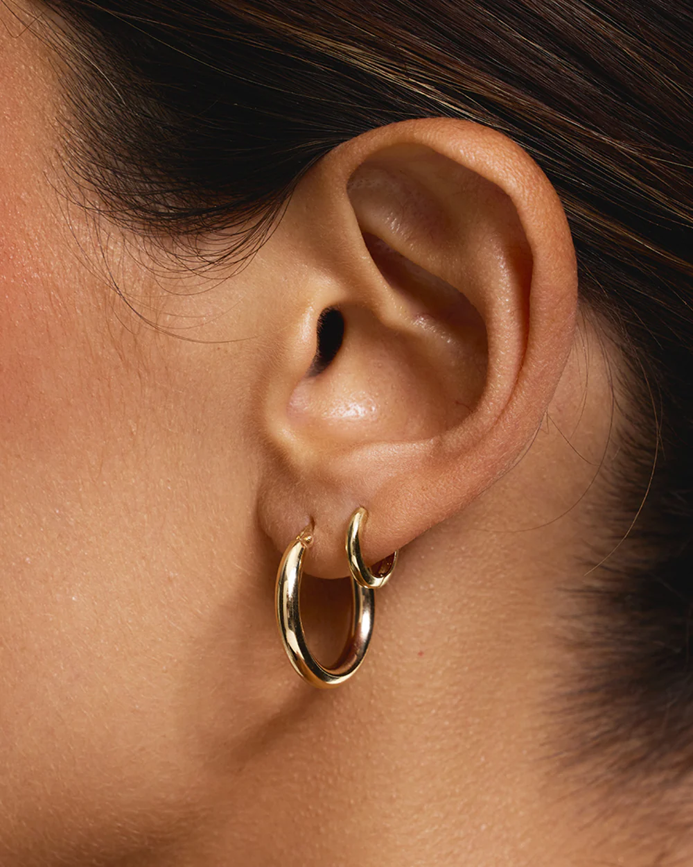 Tube Hoop Earrings - Image 3